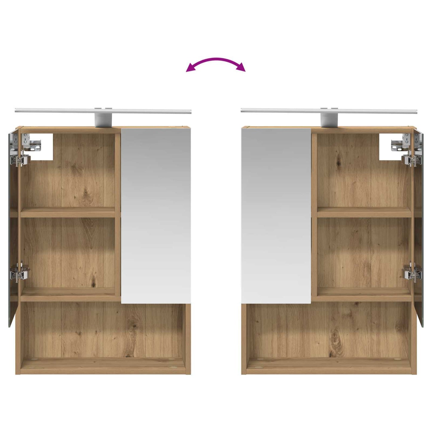 Bathroom Furniture Set 5 pcs Artisan Oak