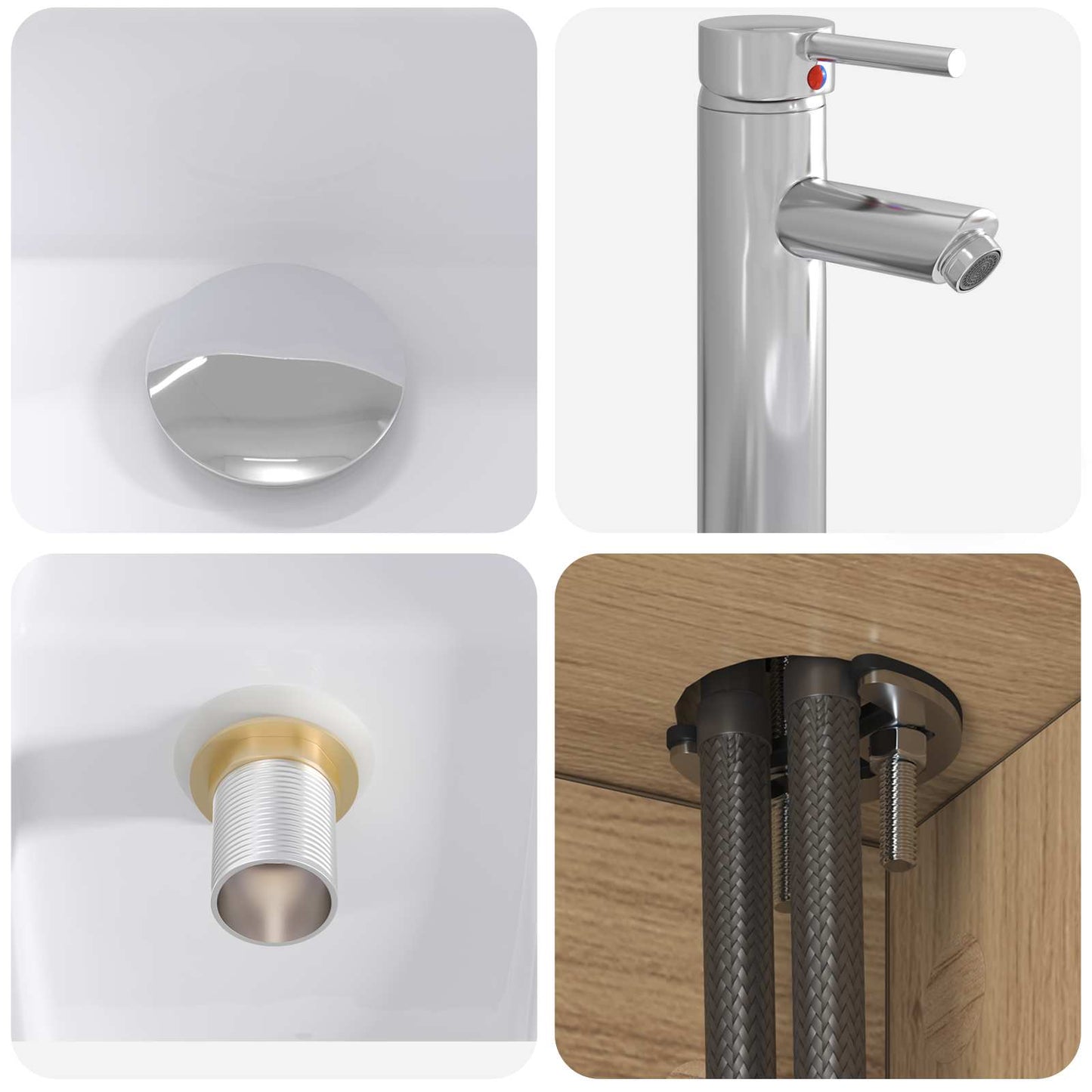 Bathroom Furniture Set 4 pcs Artisan Oak