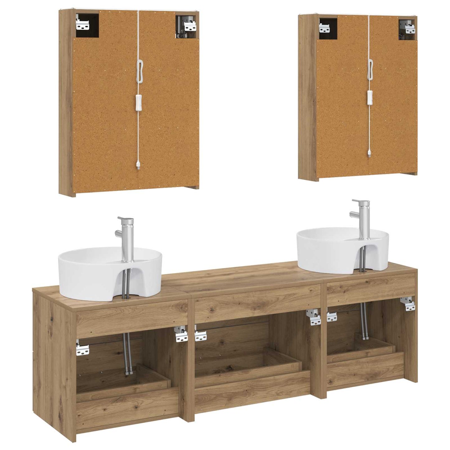 Bathroom Furniture Set 5 pcs Artisan Oak