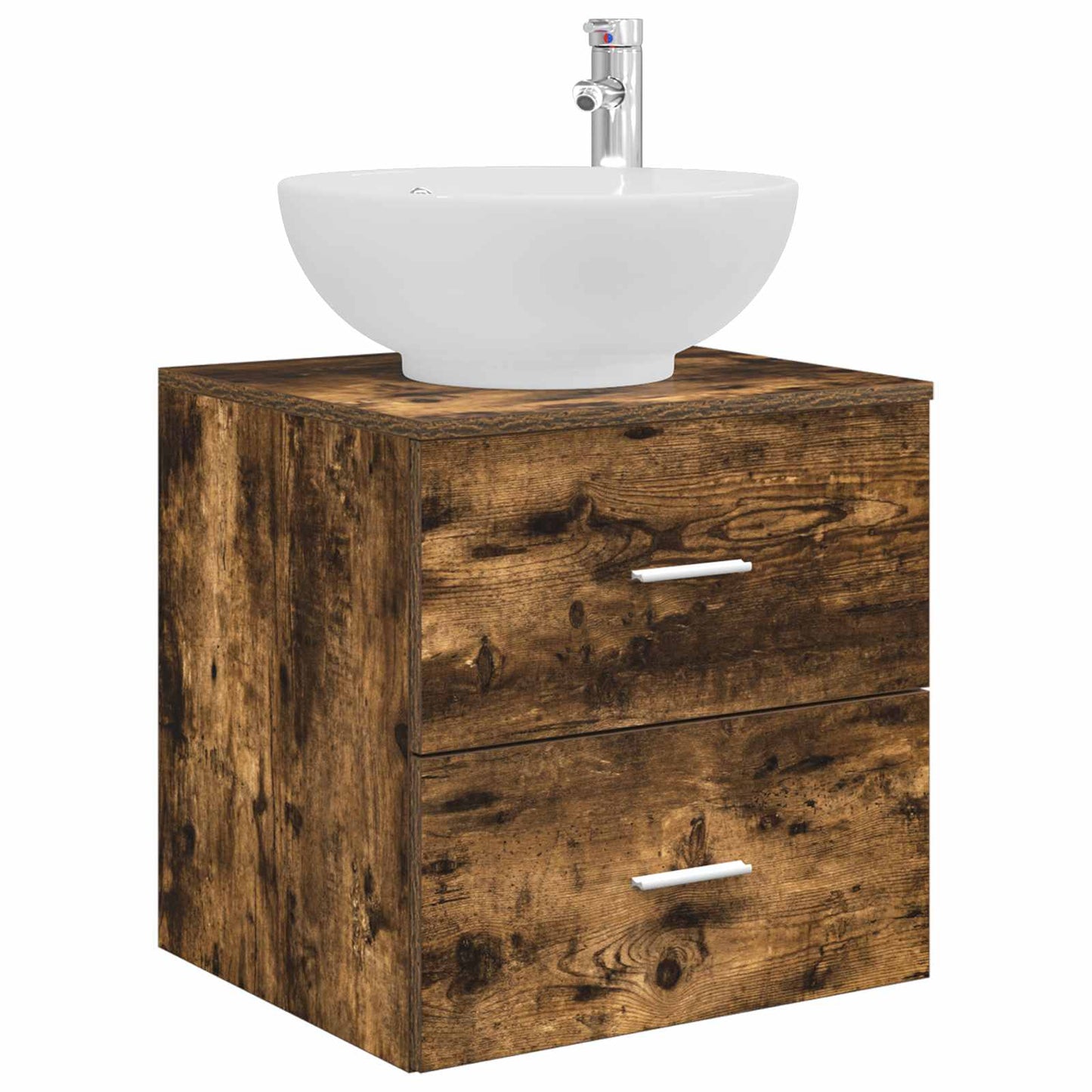 Bathroom Furniture Set 4 pcs Smoked Oak