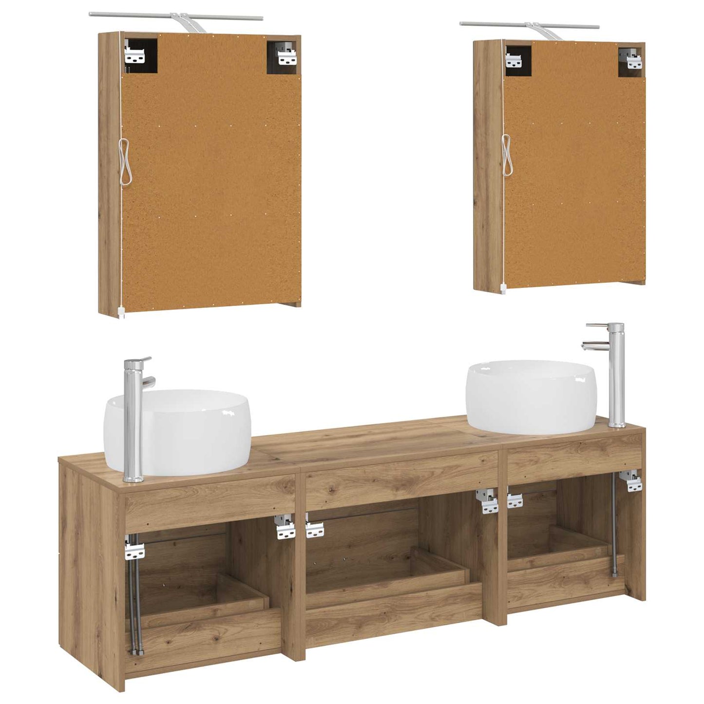 Bathroom Furniture Set 5 pcs Artisan Oak