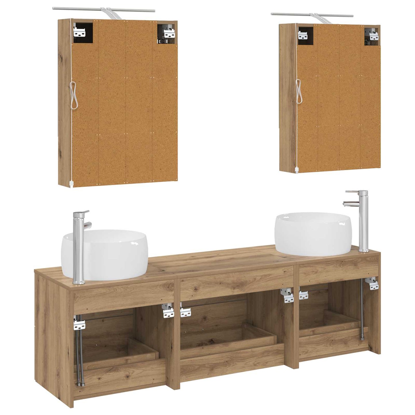 Bathroom Furniture Set 5 pcs Artisan Oak