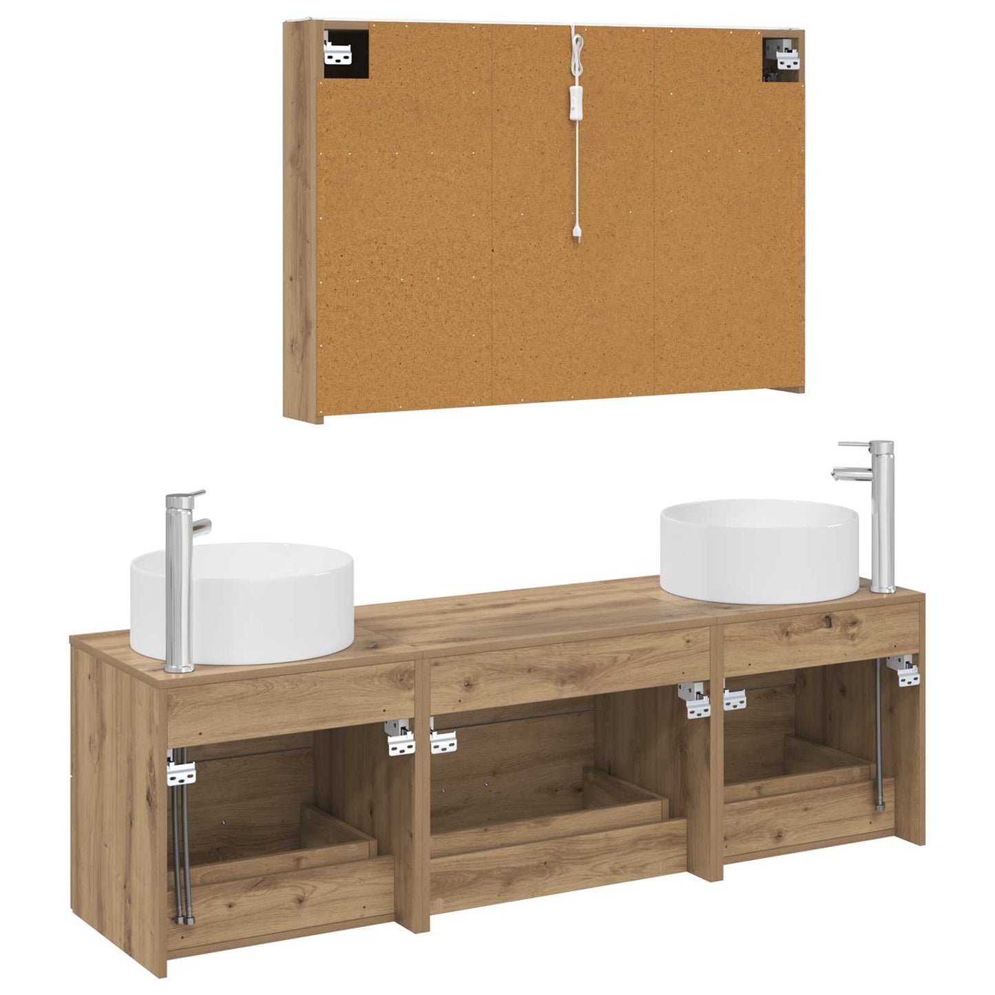 Bathroom Furniture Set 4 pcs Artisan Oak