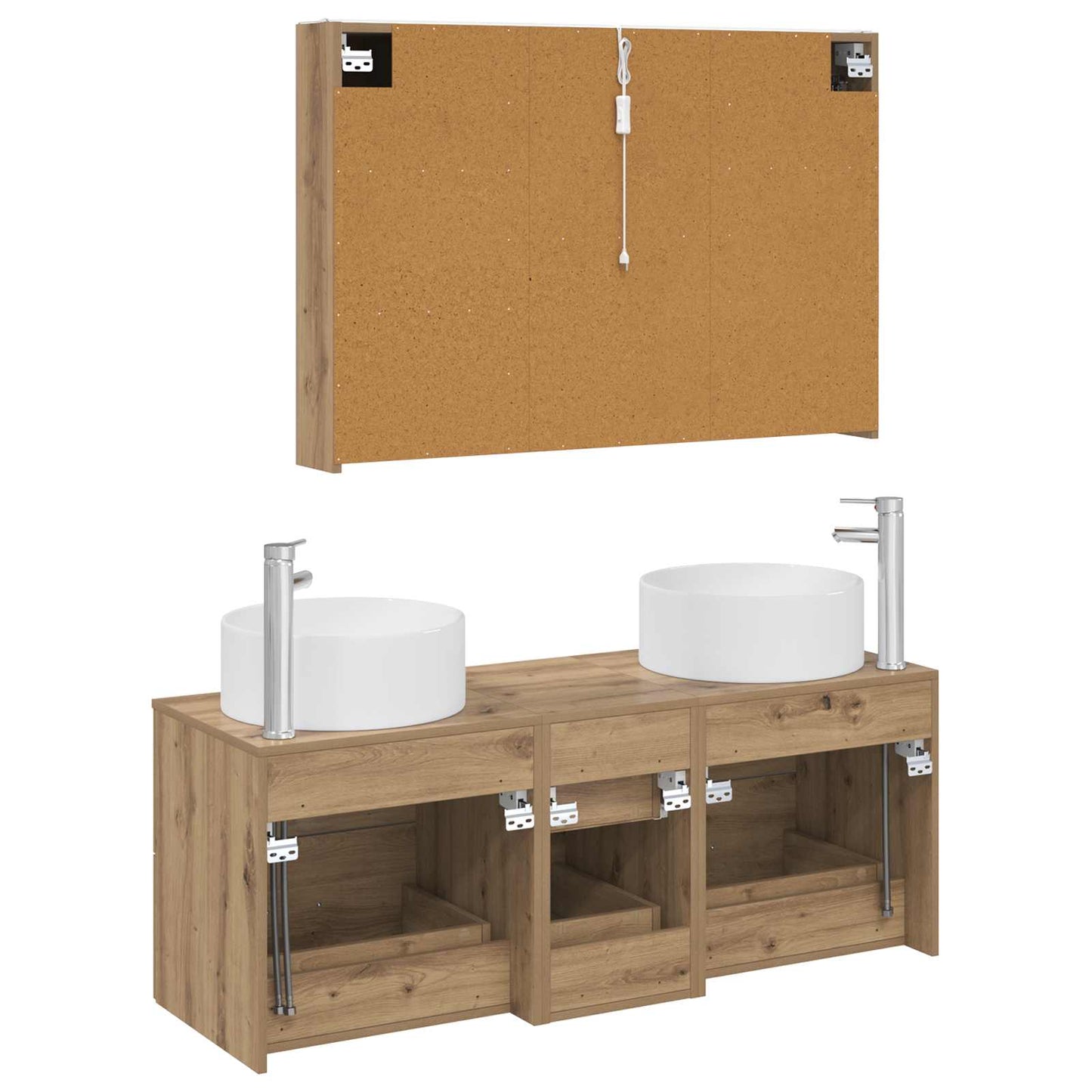 Bathroom Furniture Set 4 pcs Artisan Oak