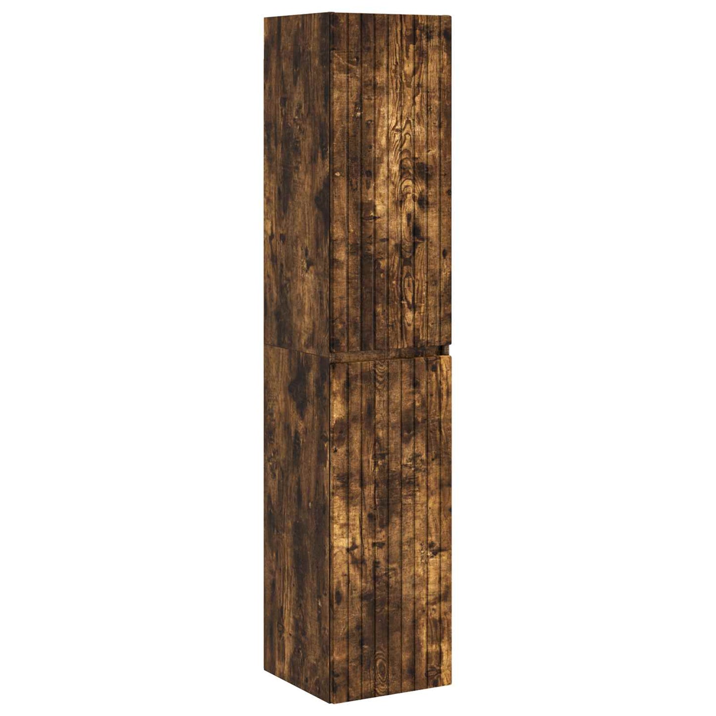 Bathroom Cabinet Set 5 pcs Smoked Oak 40 x 10.5 x 60.5 cm