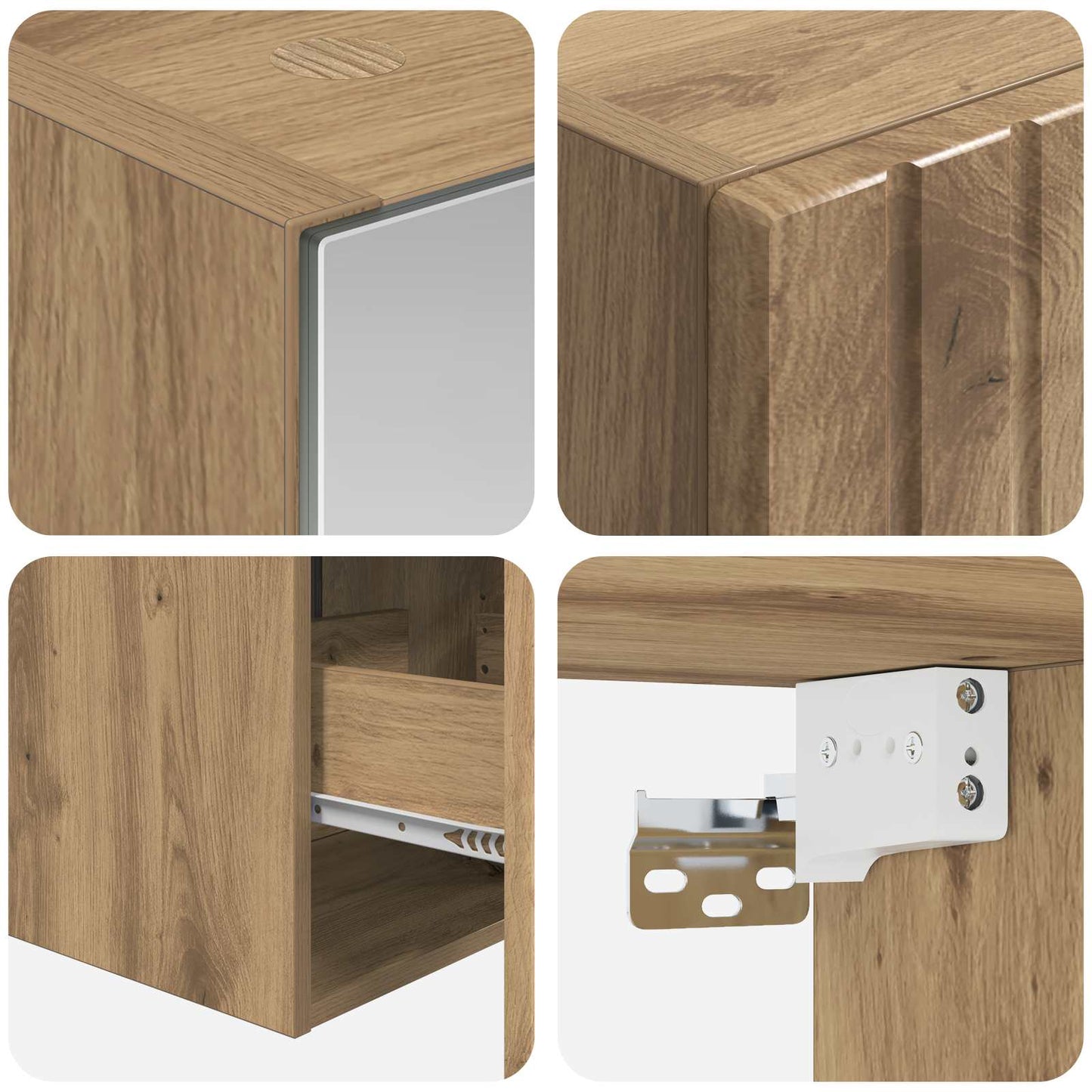 Bathroom Cabinet Set 5 pcs Artisan Oak 40 x 10.5 x 60.5 cm