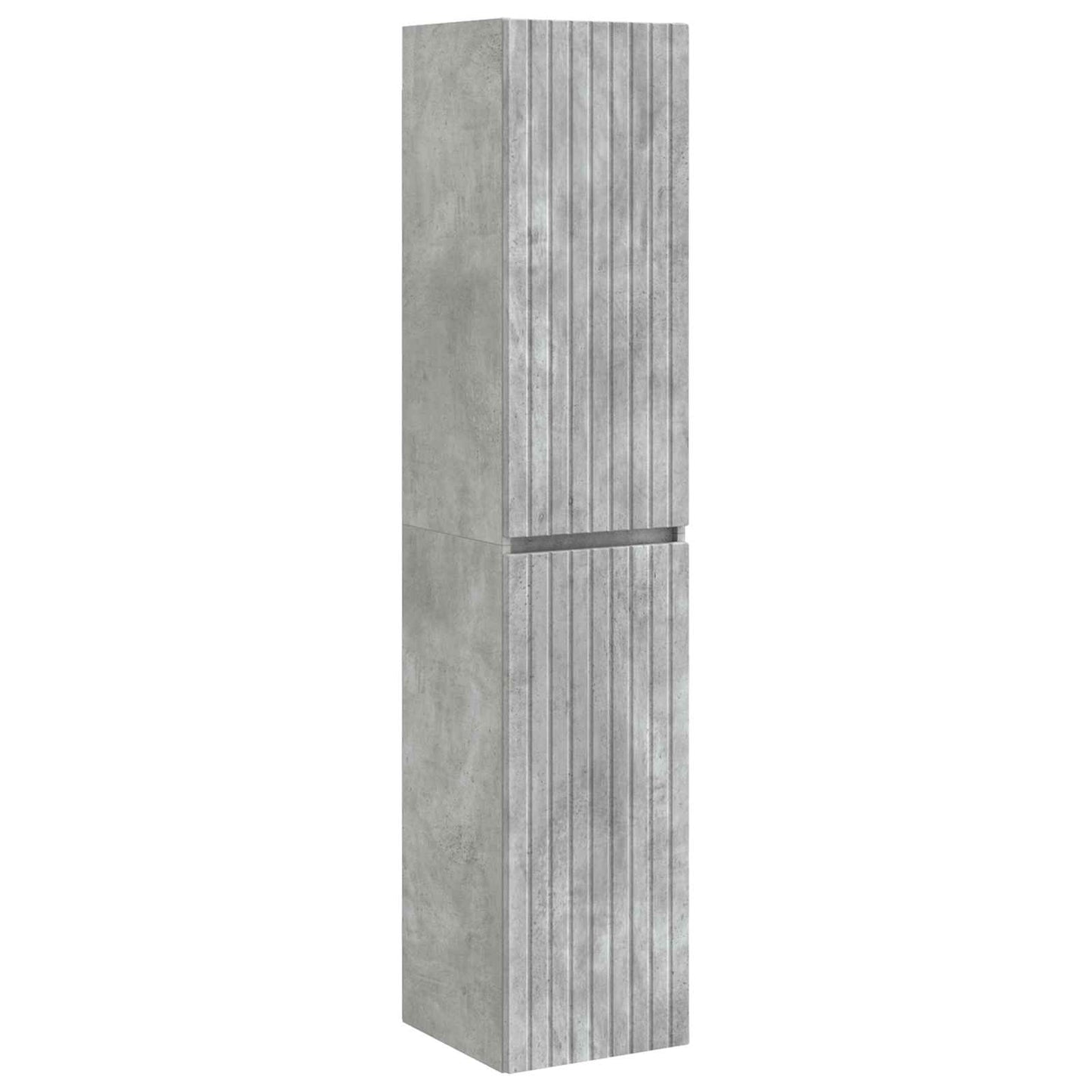 Bathroom Cabinet Set 5 pcs Concrete Grey 43 x 16 x 62.5 cm