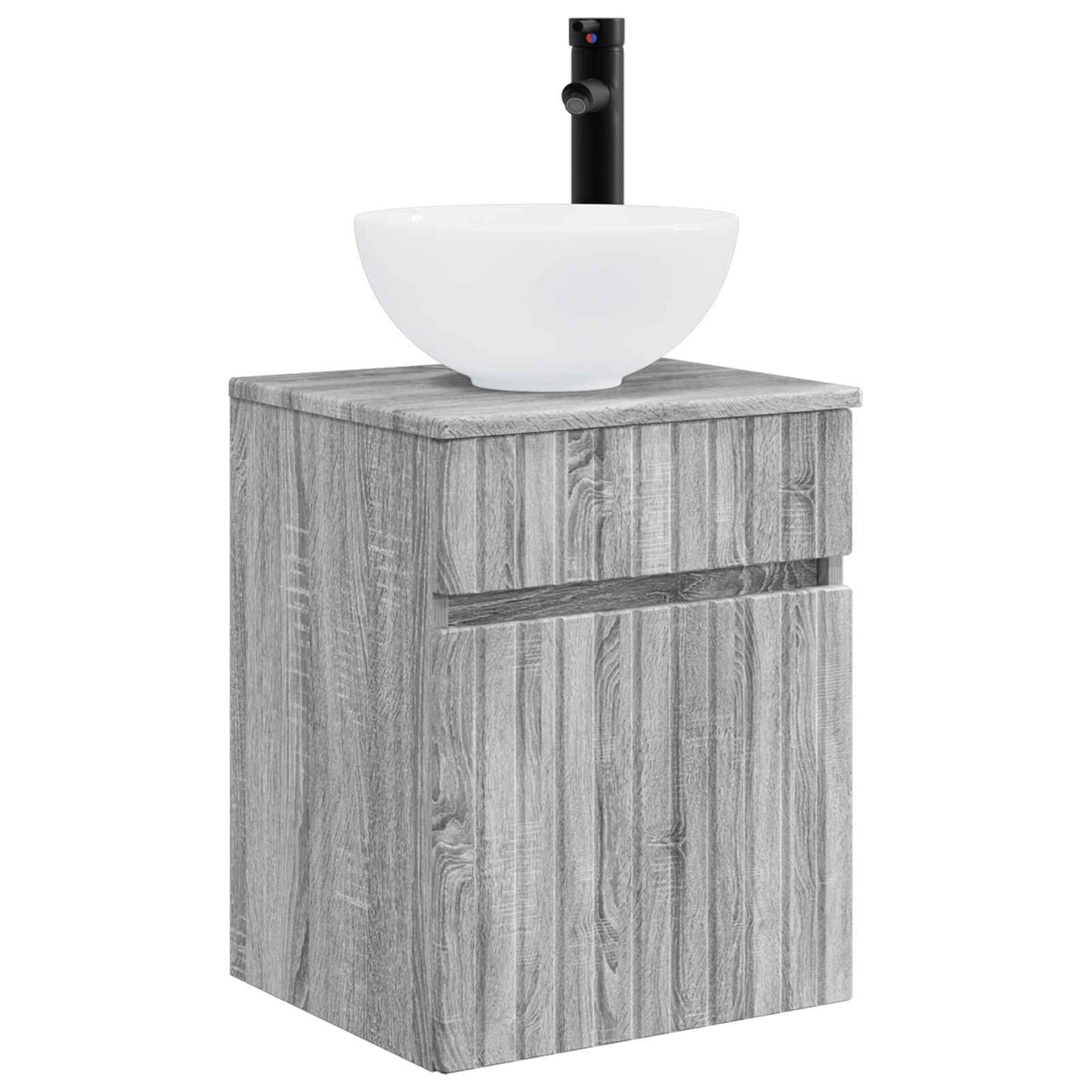 Bathroom Cabinet Set 5 pcs Grey Sonoma 43 x 11.5 x 60.5 cm
