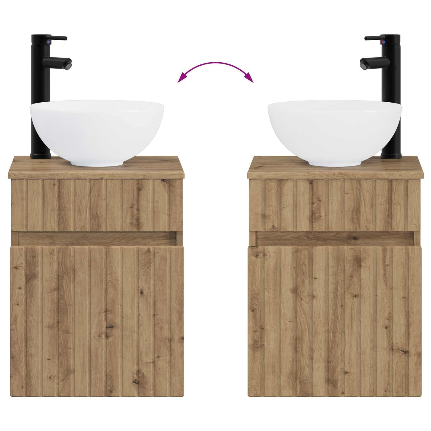 Bathroom Furniture Set 4 pcs Artisan Oak
