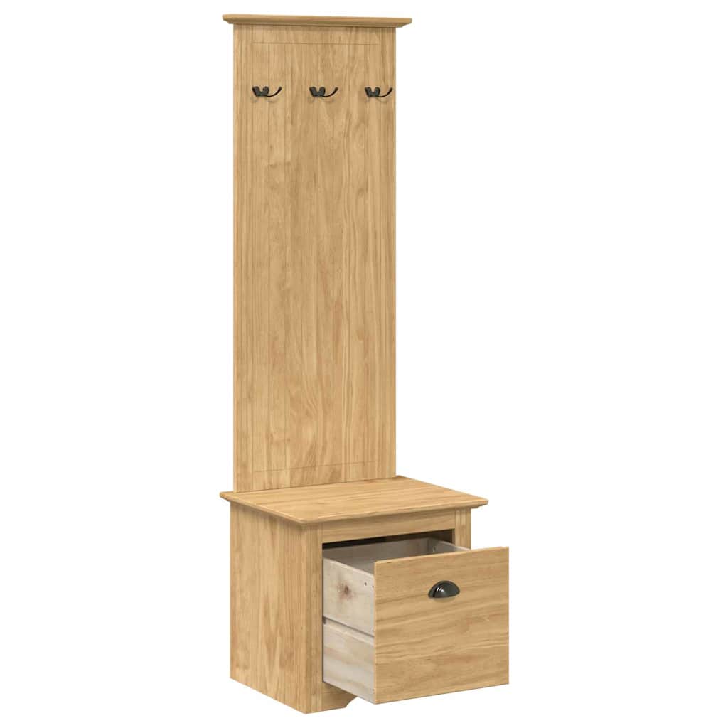 Hallway Cabinet BODO Honey Brown 50 x 40 x 156.7 cm