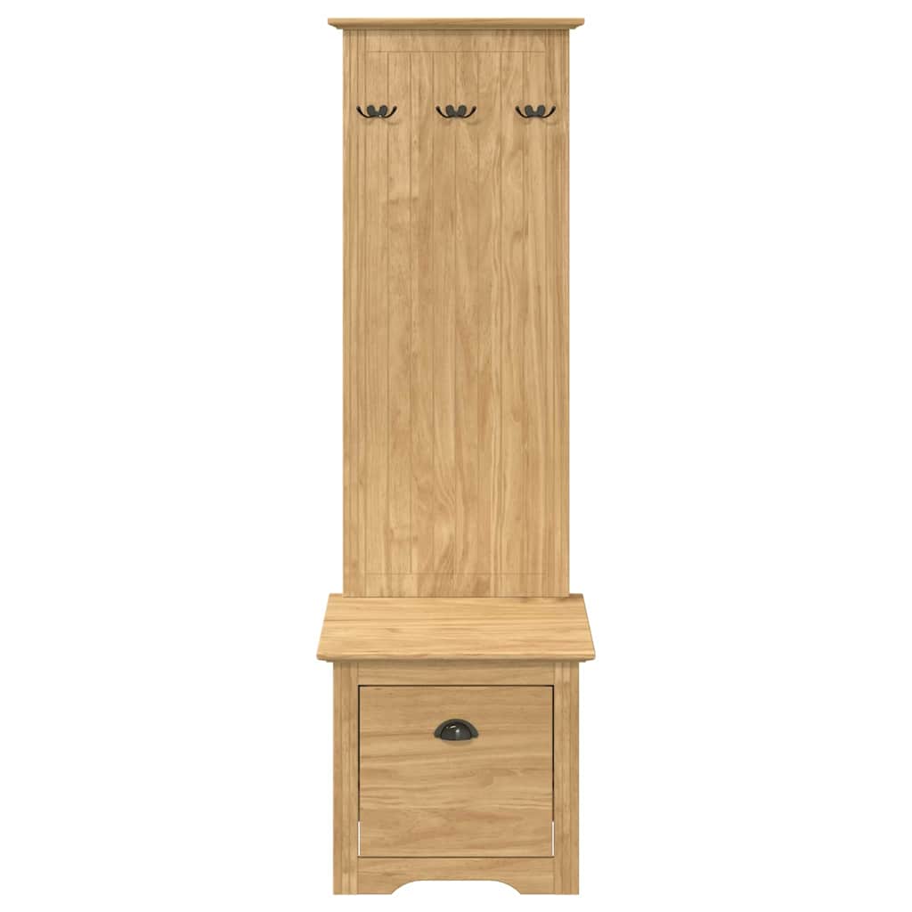 Hallway Cabinet BODO Honey Brown 50 x 40 x 156.7 cm