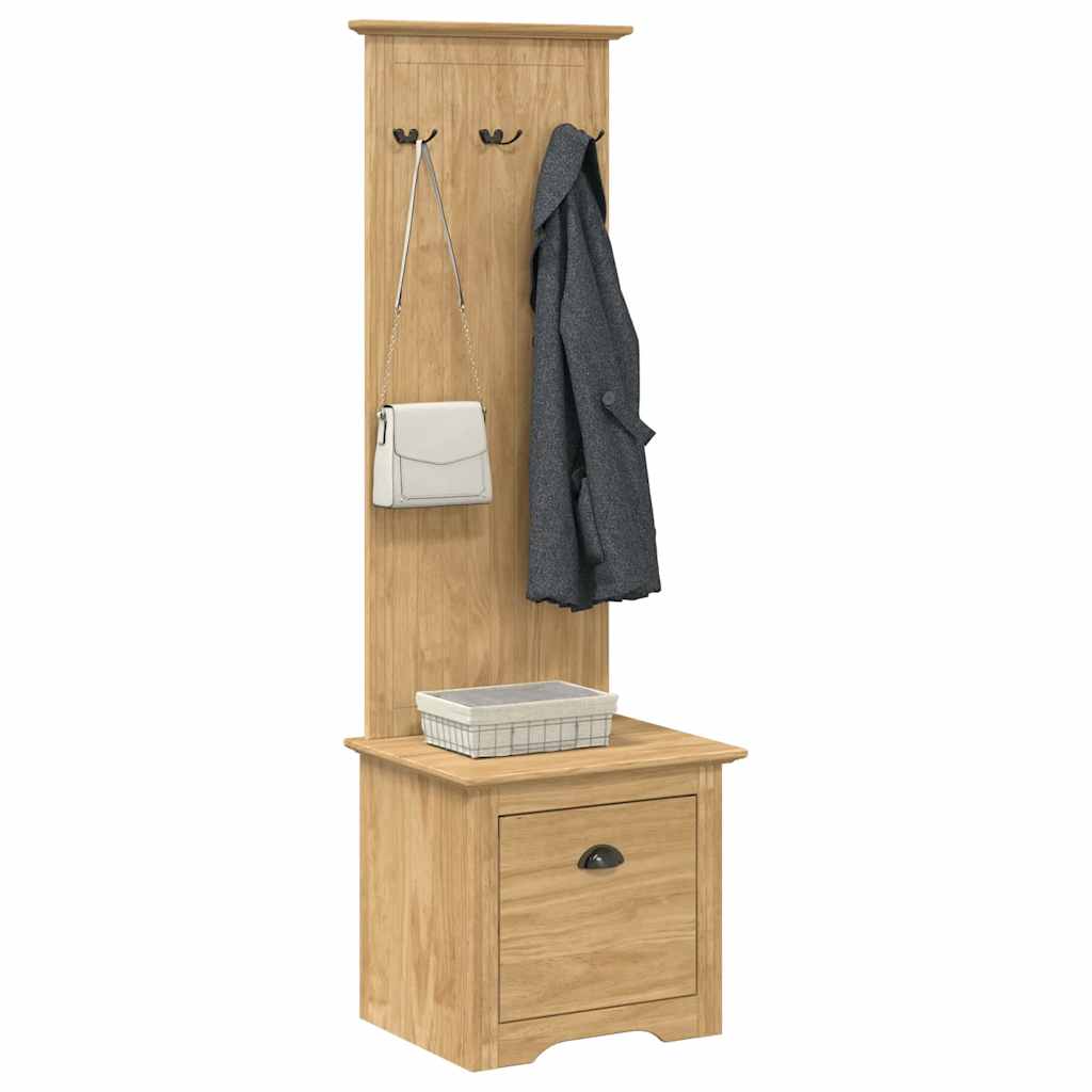 Hallway Cabinet BODO Honey Brown 50 x 40 x 156.7 cm