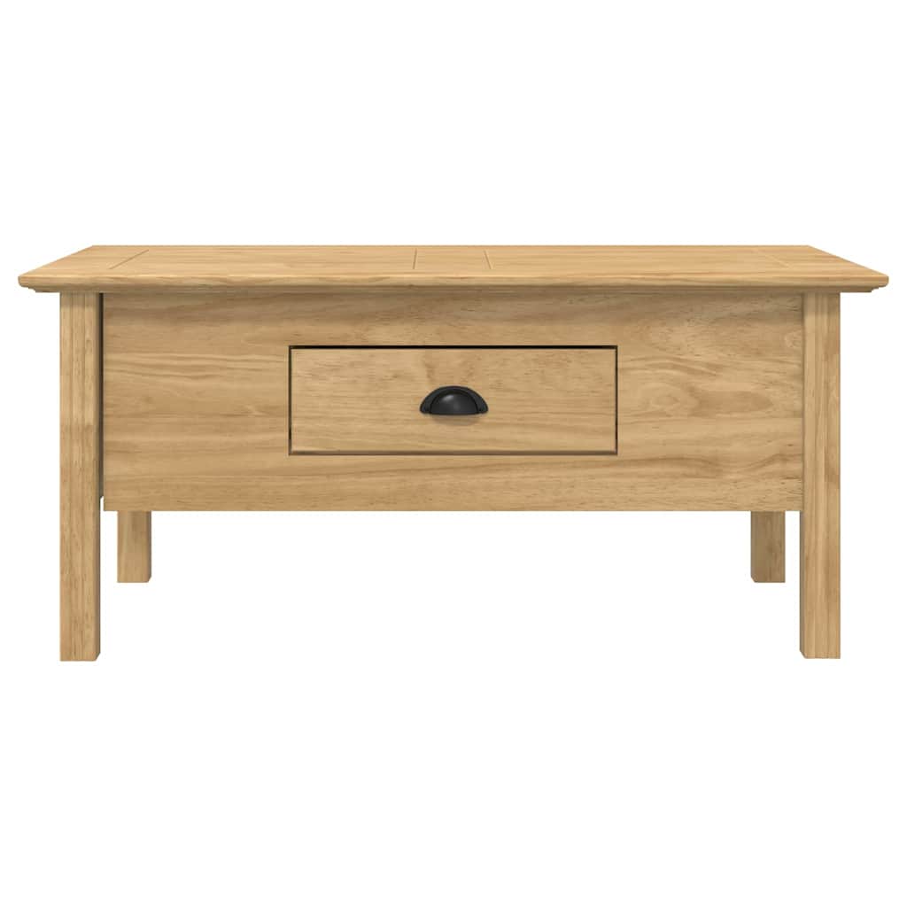 Coffee Table with Drawer BODO Honey Brown 100 x 55 x 45.8 cm