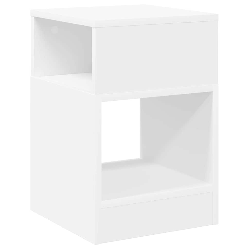 End Table 2 pcs White 30.5 x 30 x 45 cm Engineered Wood