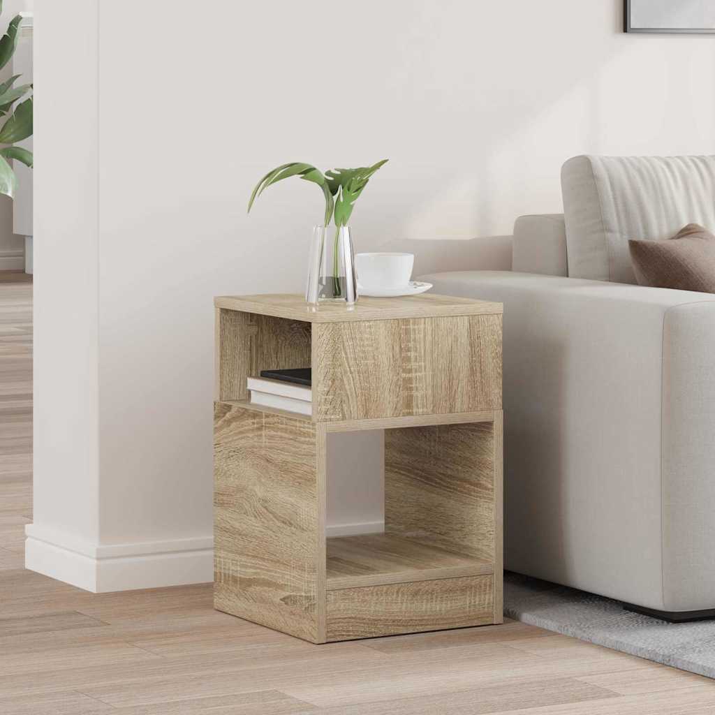 End Table Sonoma Oak 30.5 x 30 x 45 cm Engineered Wood