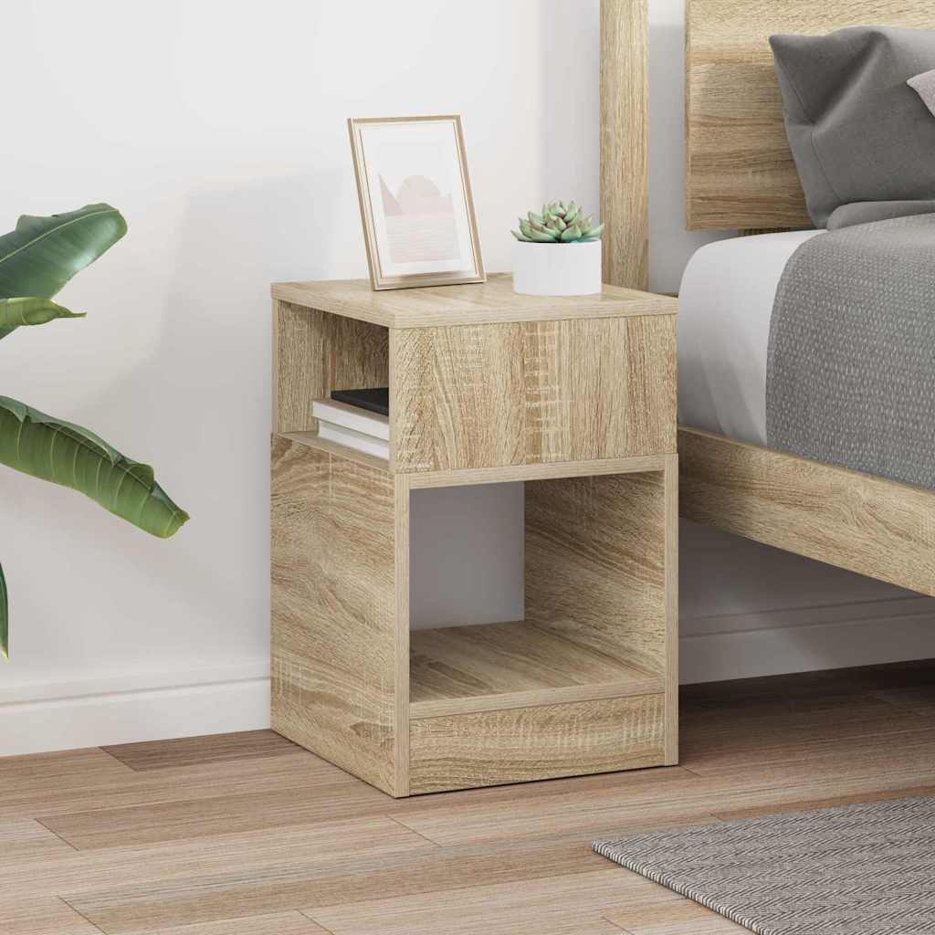 End Table Sonoma Oak 30.5 x 30 x 45 cm Engineered Wood