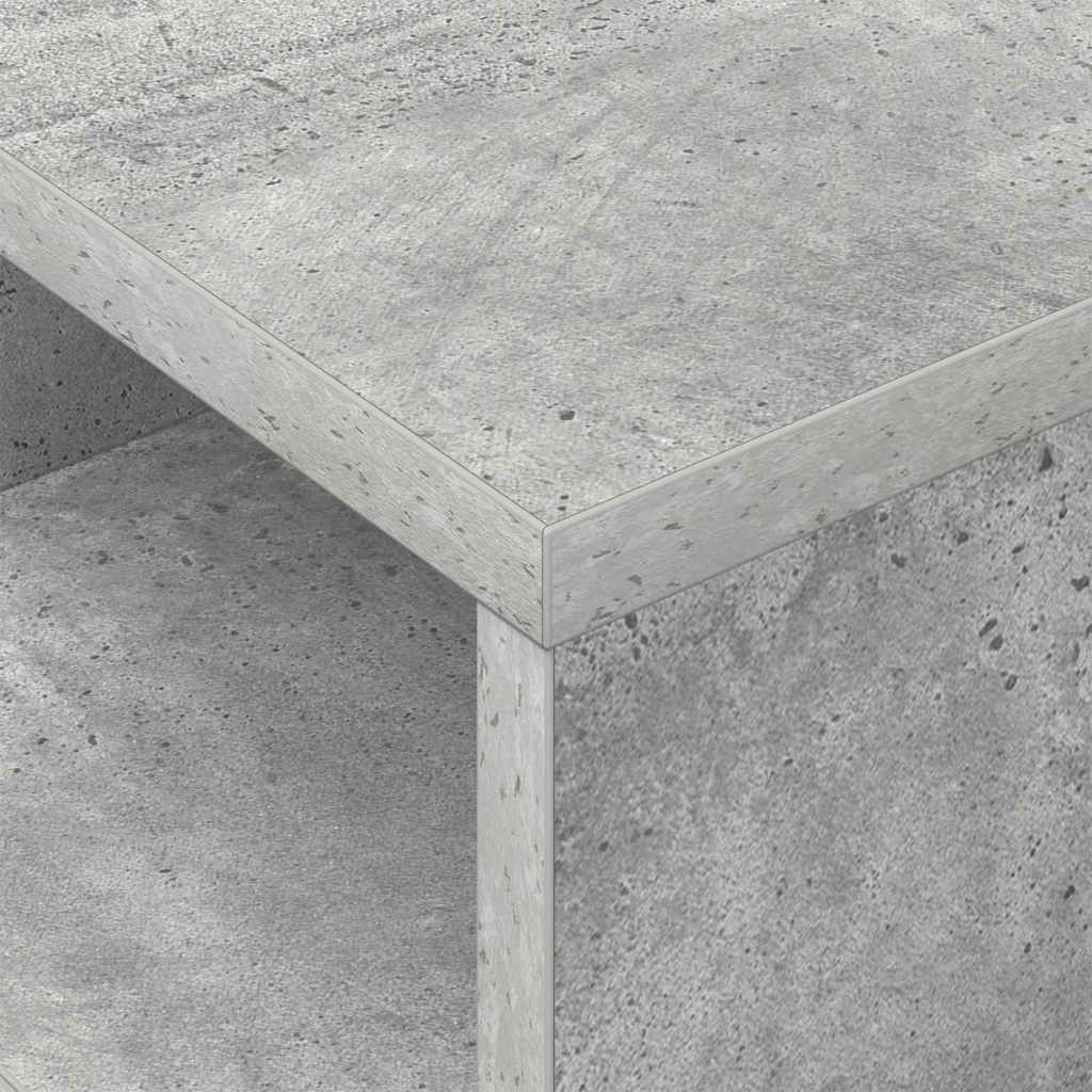End Table 2 pcs Concrete Grey 30.5 x 30 x 45 cm Engineered Wood