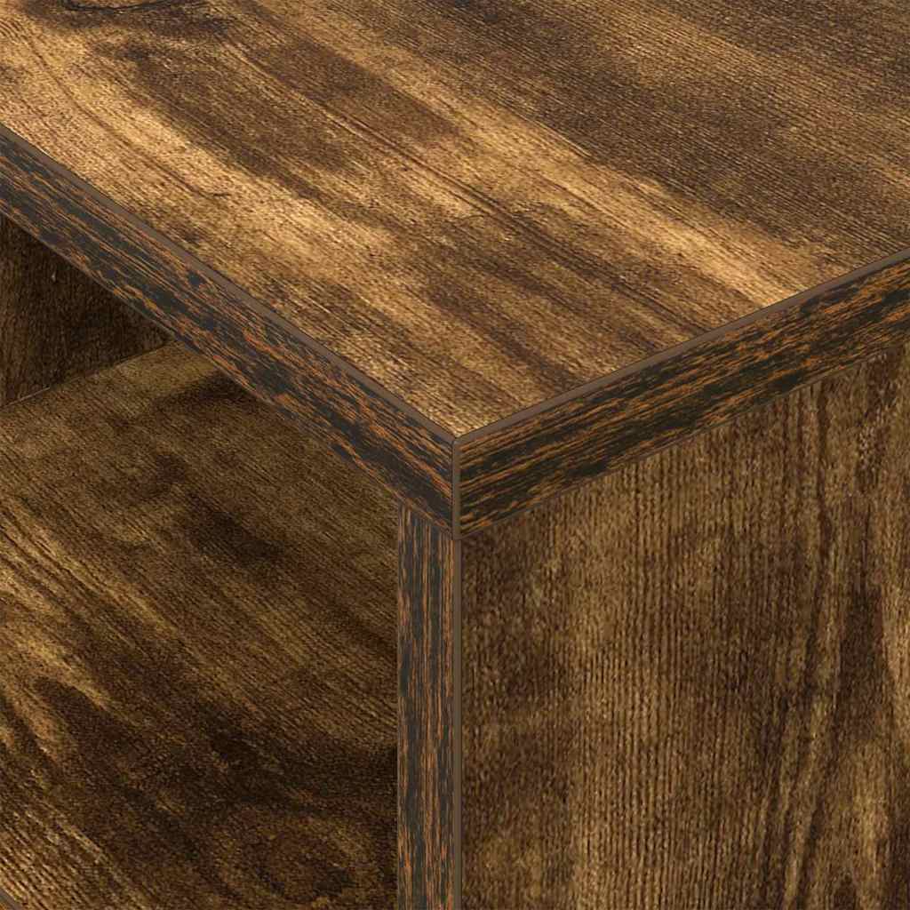 End Table 2 pcs Smoked Oak 30.5 x 30 x 45 cm Engineered Wood