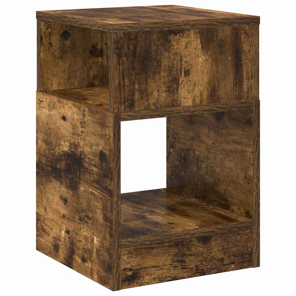 End Table 2 pcs Smoked Oak 30.5 x 30 x 45 cm Engineered Wood