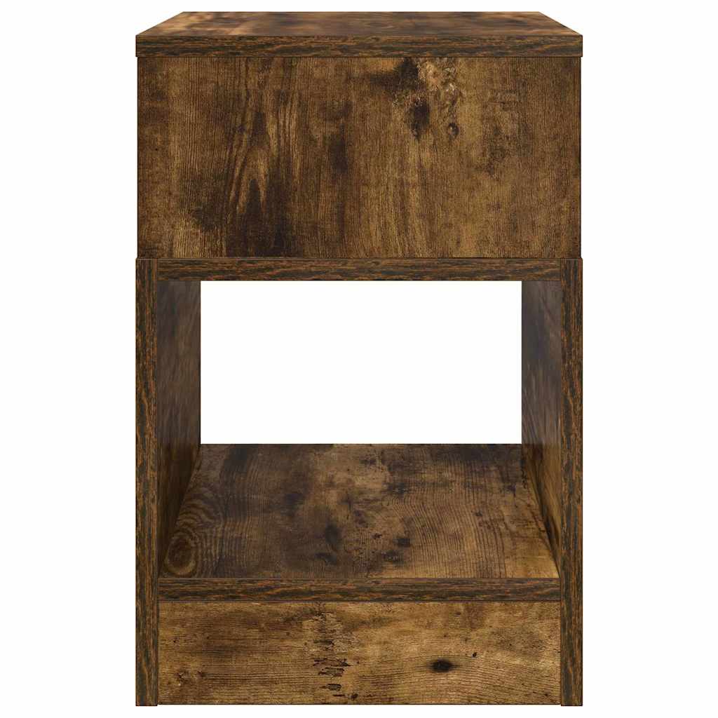 End Table 2 pcs Smoked Oak 30.5 x 30 x 45 cm Engineered Wood