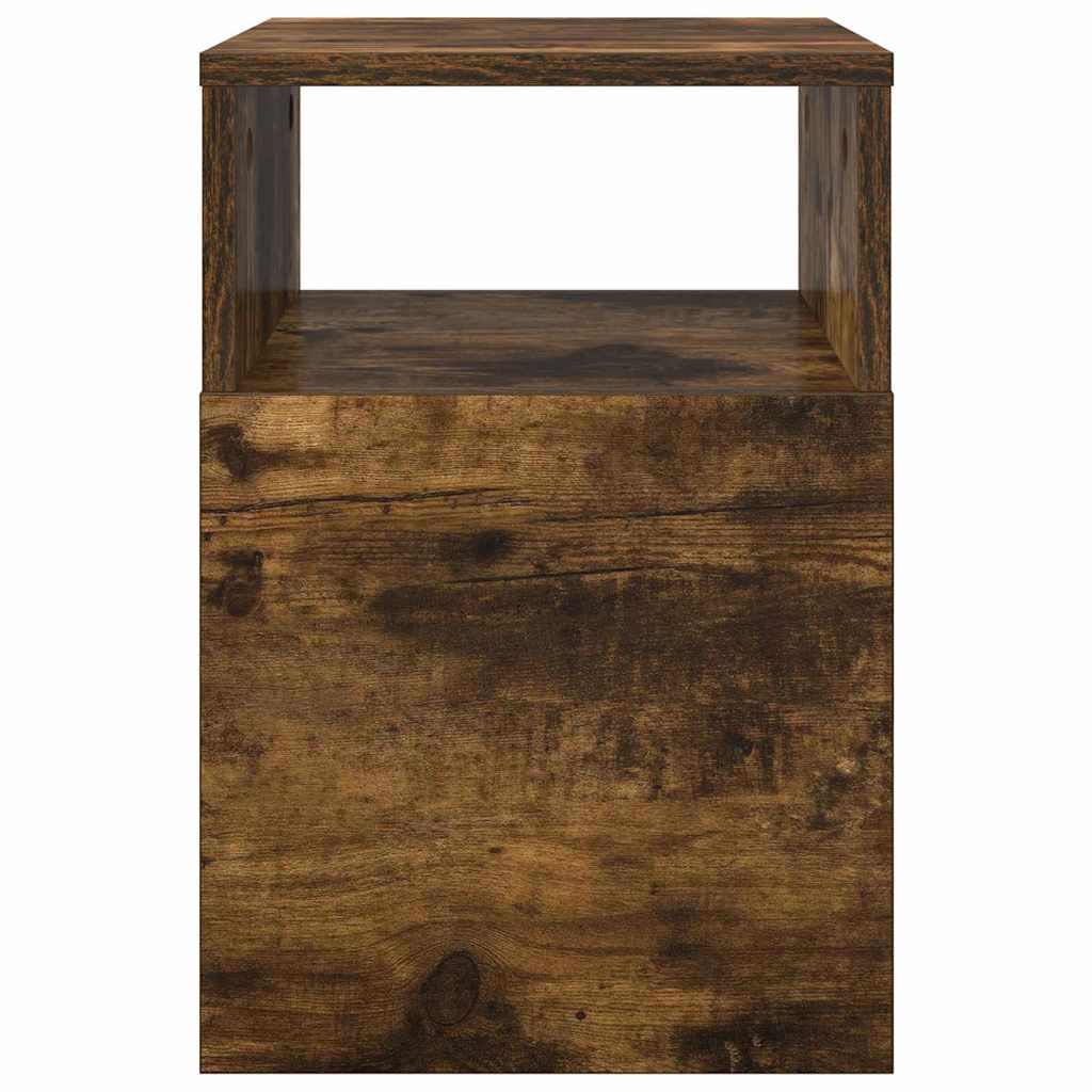End Table 2 pcs Smoked Oak 30.5 x 30 x 45 cm Engineered Wood