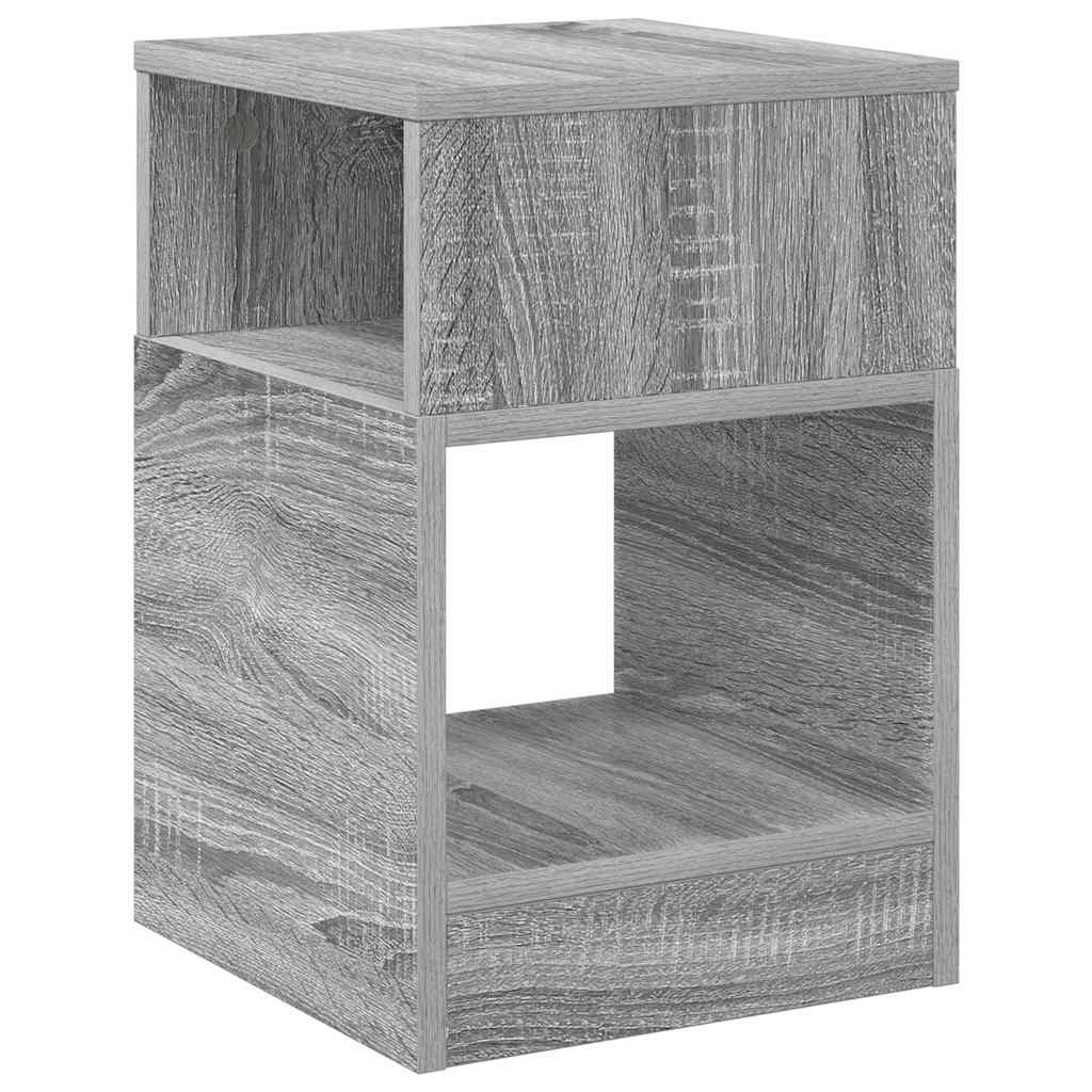 End Table 2 pcs Grey Sonoma 30.5 x 30 x 45 cm Engineered Wood