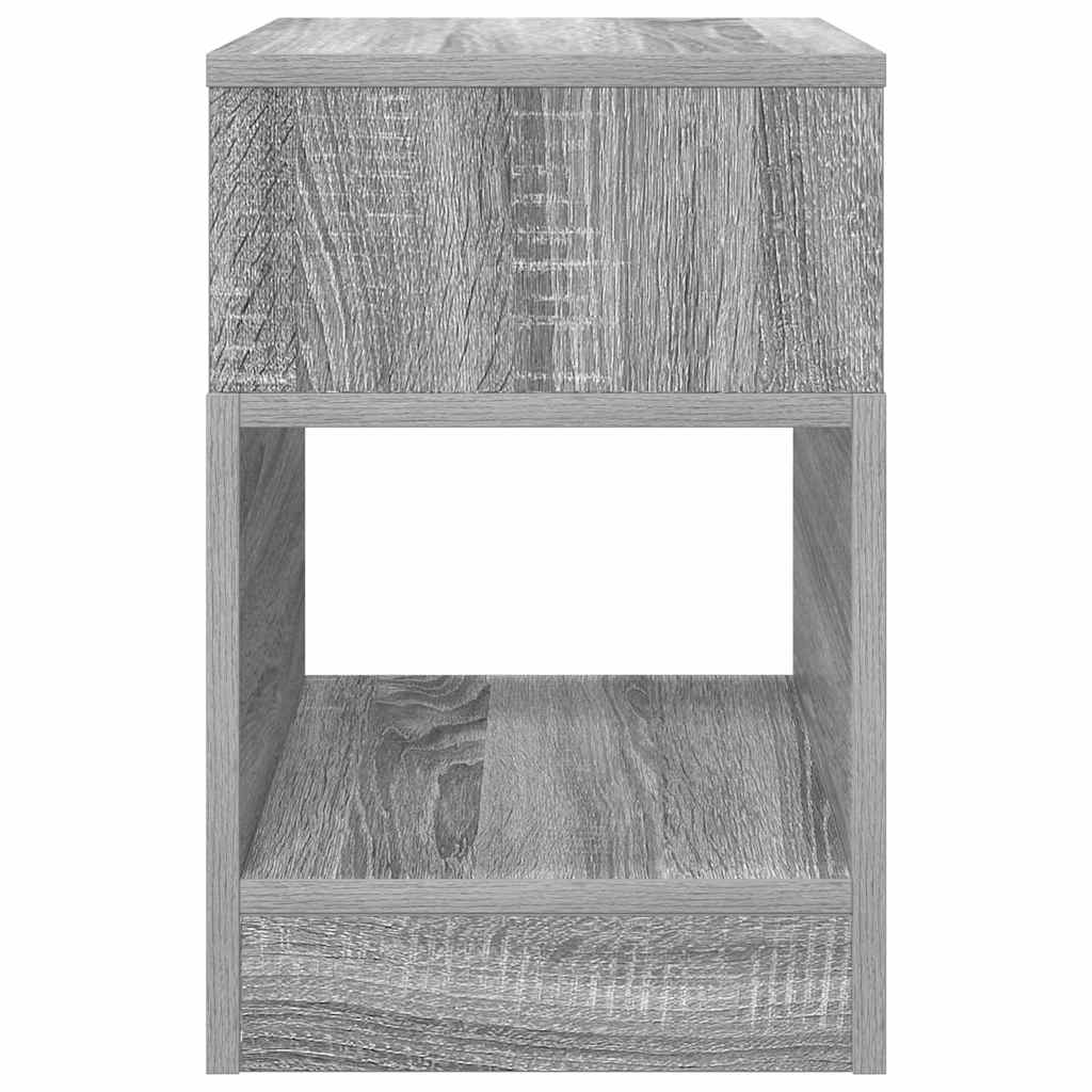 End Table 2 pcs Grey Sonoma 30.5 x 30 x 45 cm Engineered Wood