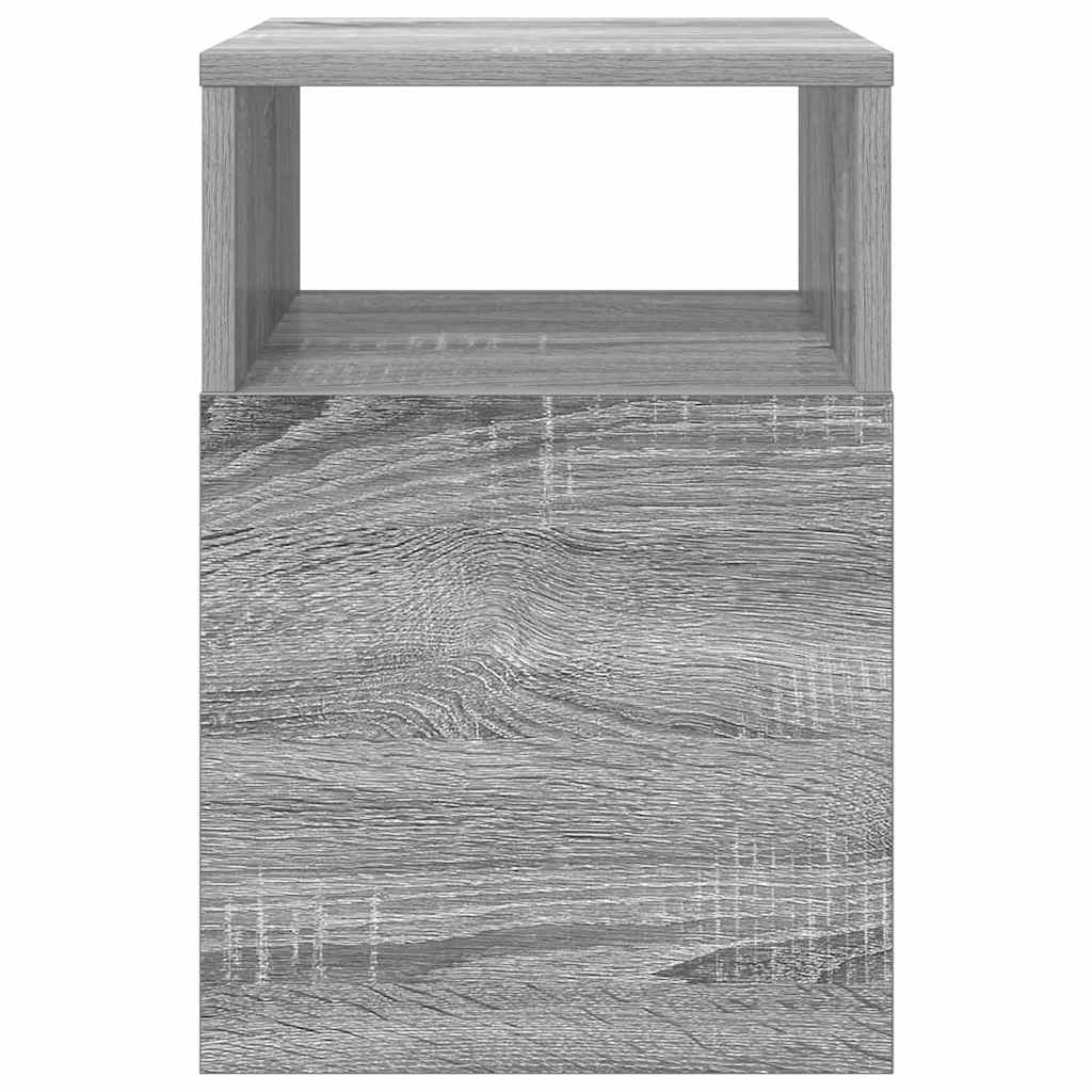 End Table 2 pcs Grey Sonoma 30.5 x 30 x 45 cm Engineered Wood