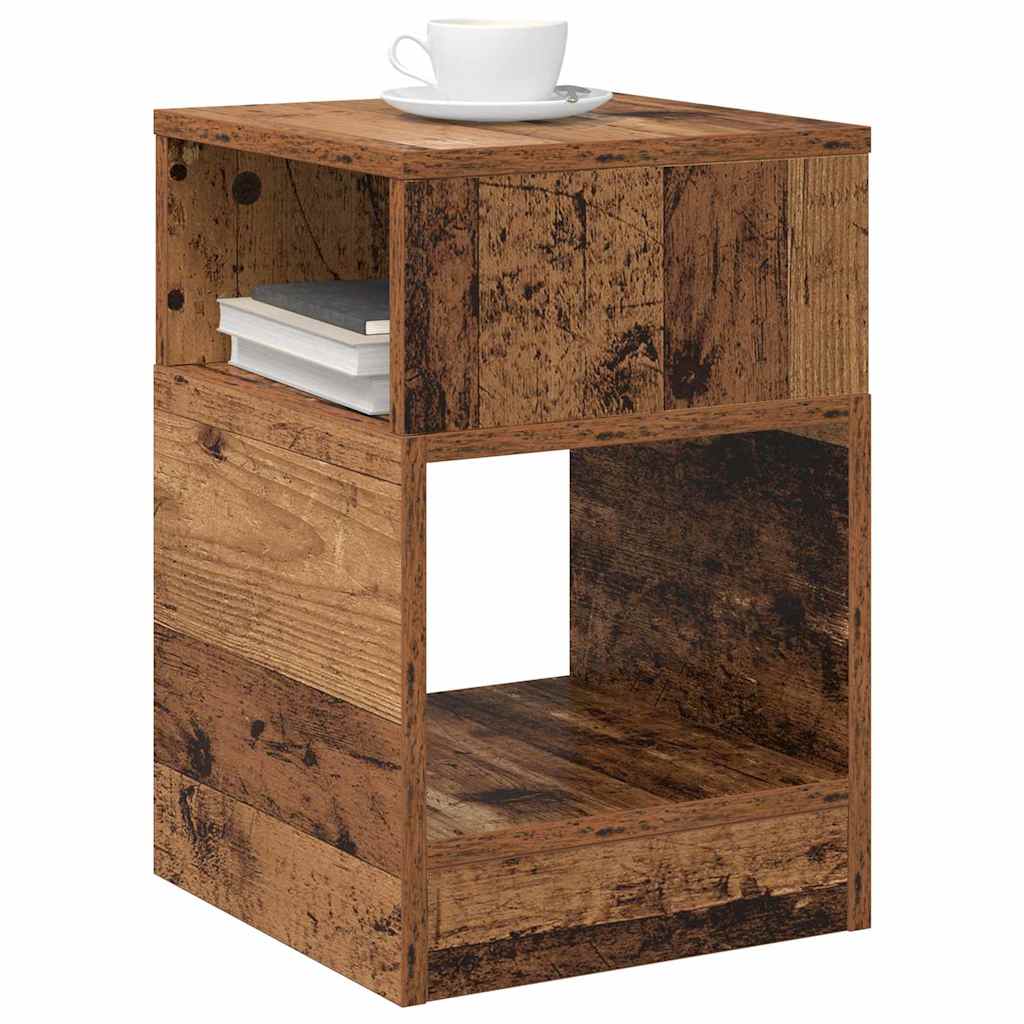 End Table 2 pcs Old Wood 30.5 x 30 x 45 cm Engineered Wood