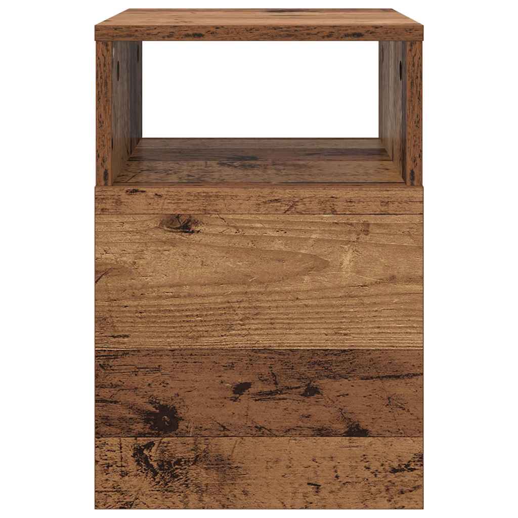 End Table 2 pcs Old Wood 30.5 x 30 x 45 cm Engineered Wood