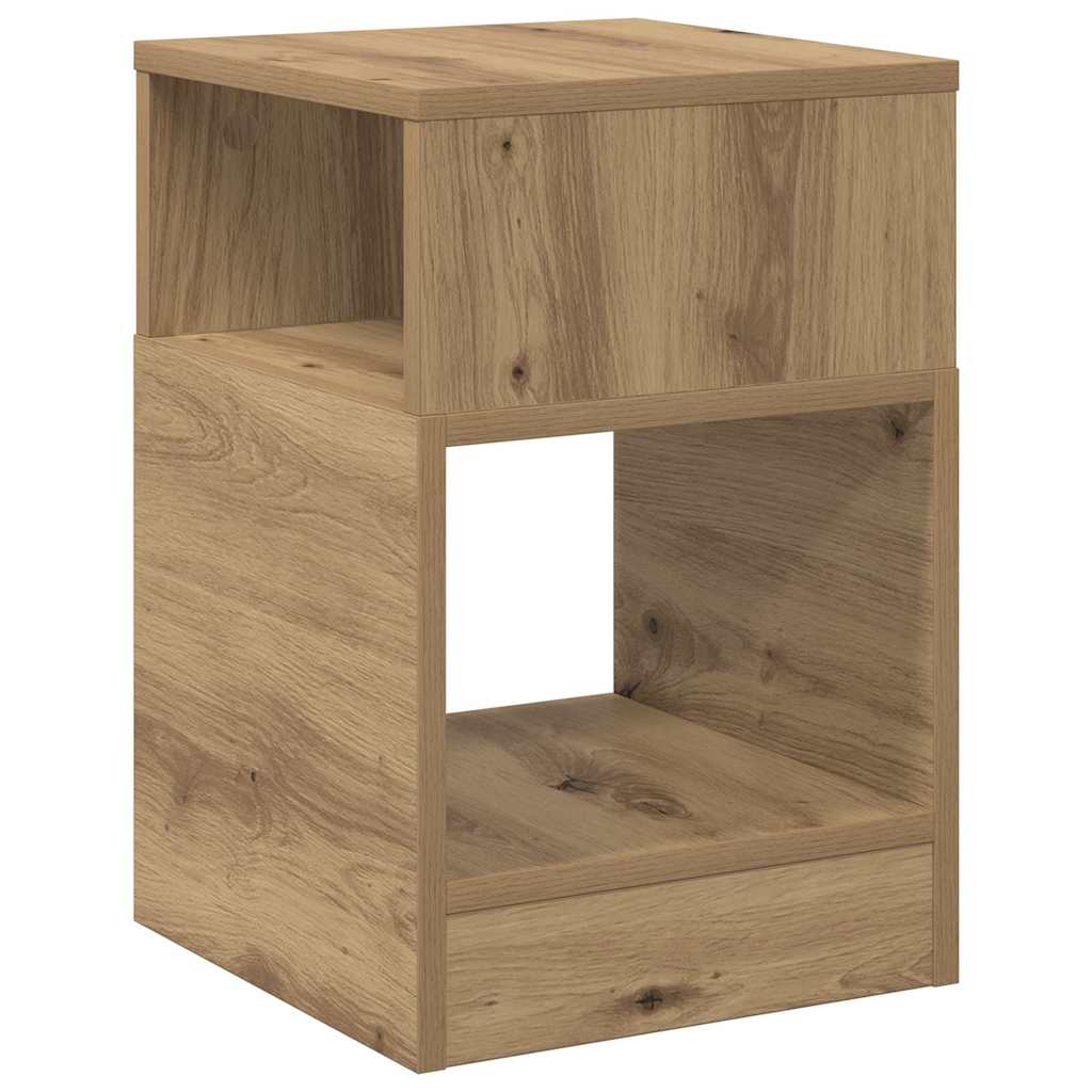 End Table Artisan Oak 30.5 x 30 x 45 cm Engineered Wood