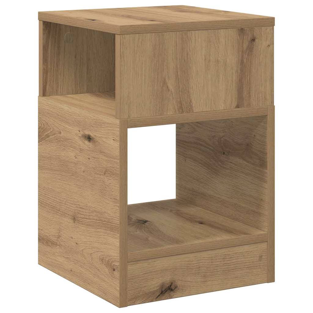 End Table Artisan Oak 30.5 x 30 x 45 cm Engineered Wood