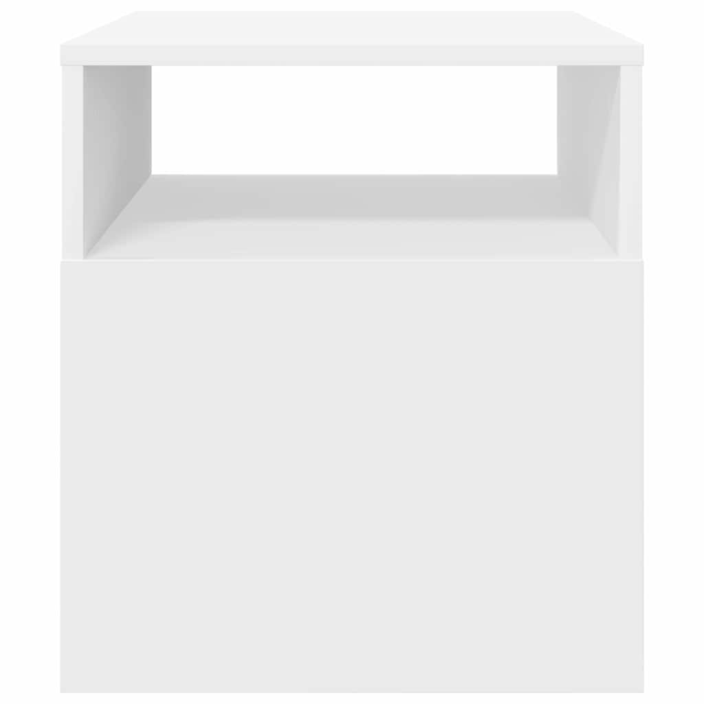 End Table 2 pcs White 40.5 x 40 x 45 cm Engineered Wood