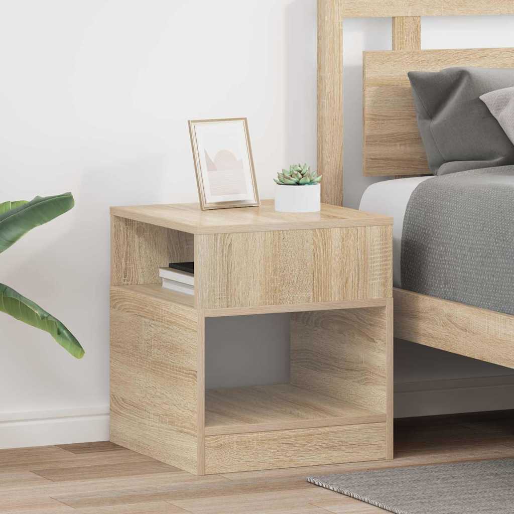 End Table 2 pcs Sonoma Oak 40.5 x 40 x 45 cm Engineered Wood