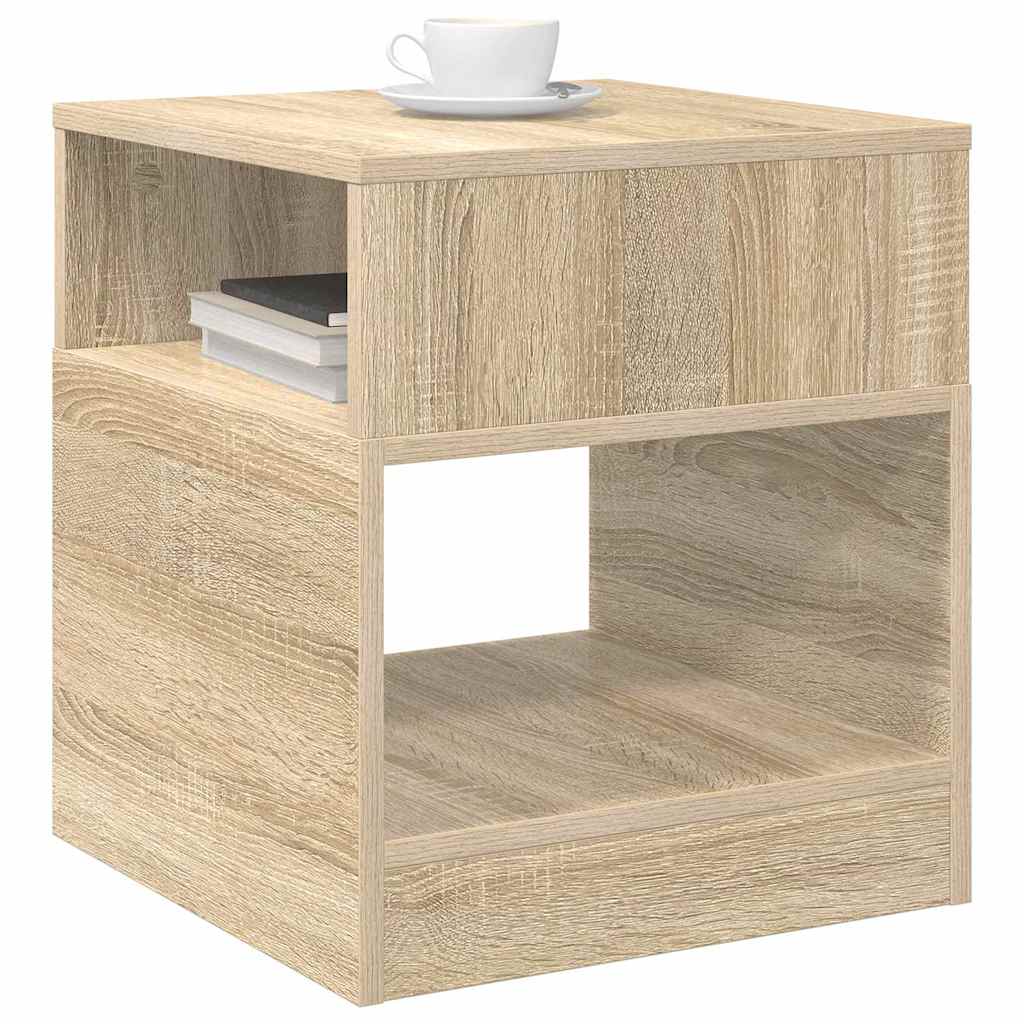 End Table 2 pcs Sonoma Oak 40.5 x 40 x 45 cm Engineered Wood