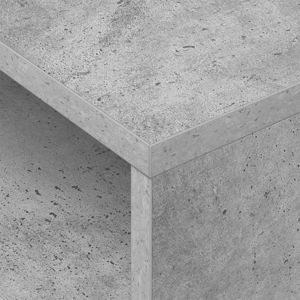 End Table 2 pcs Concrete Grey 40.5 x 40 x 45 cm Engineered Wood