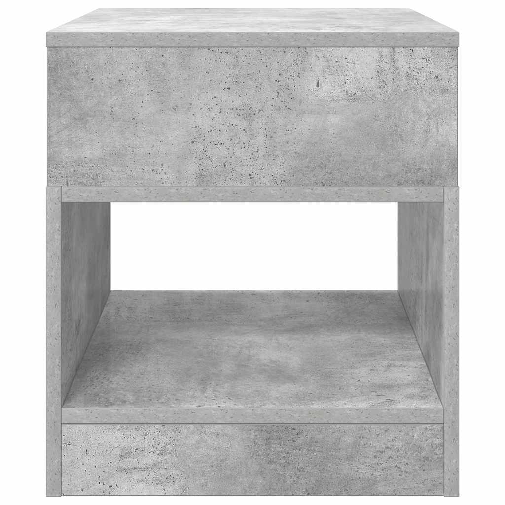 End Table 2 pcs Concrete Grey 40.5 x 40 x 45 cm Engineered Wood