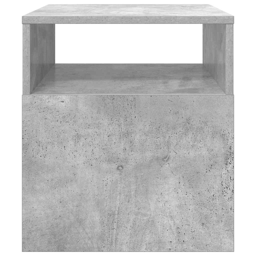 End Table 2 pcs Concrete Grey 40.5 x 40 x 45 cm Engineered Wood