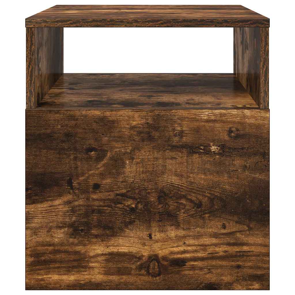 End Table Smoked Oak 40.5 x 40 x 45 cm Engineered Wood