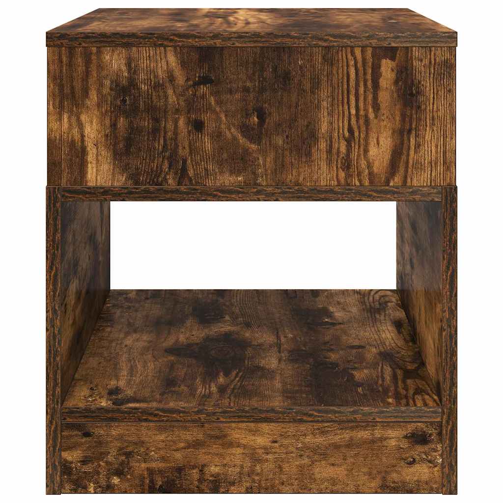 End Table 2 pcs Smoked Oak 40.5 x 40 x 45 cm Engineered Wood