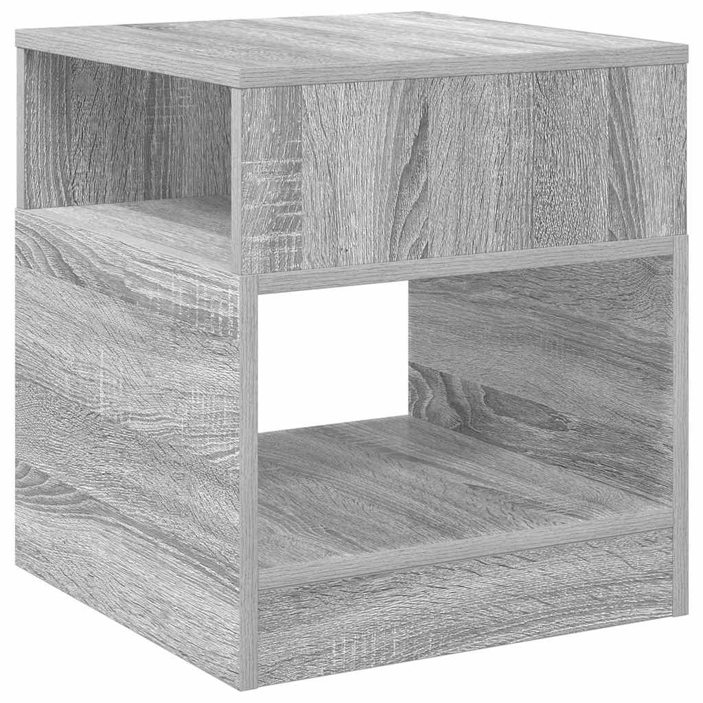 End Table 2 pcs Grey Sonoma 40.5 x 40 x 45 cm Engineered Wood