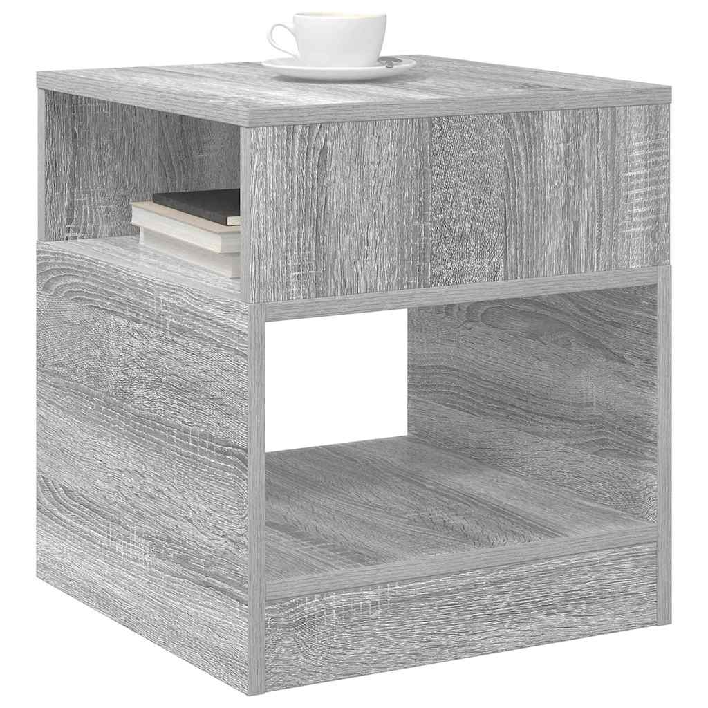 End Table 2 pcs Grey Sonoma 40.5 x 40 x 45 cm Engineered Wood