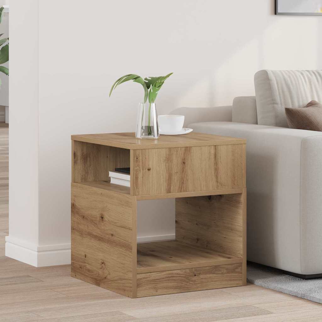 End Table Artisan Oak 40.5 x 40 x 45 cm Engineered Wood
