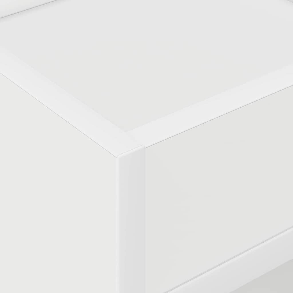 End Table 2 pcs White 30 x 30 x 56 cm Engineered Wood