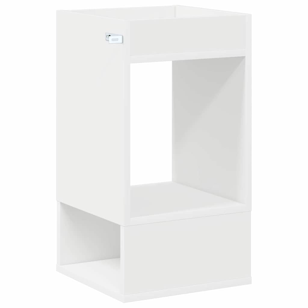 End Table 2 pcs White 30 x 30 x 56 cm Engineered Wood