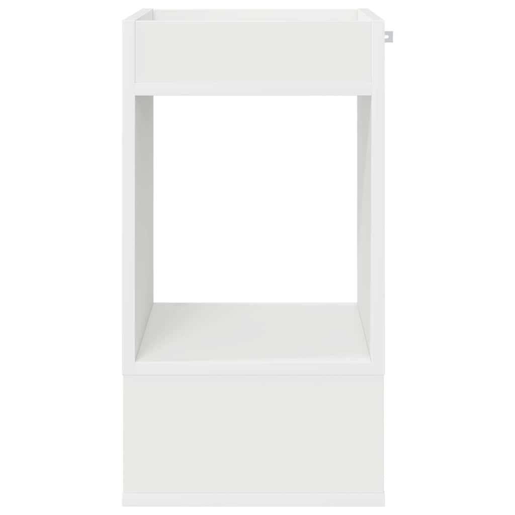 End Table 2 pcs White 30 x 30 x 56 cm Engineered Wood