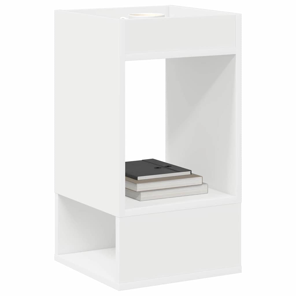 End Table 2 pcs White 30 x 30 x 56 cm Engineered Wood