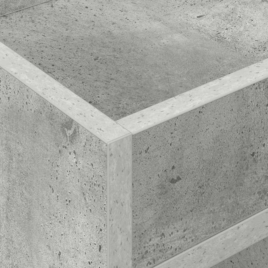 End Table 2 pcs Concrete Grey 30 x 30 x 56 cm Engineered Wood