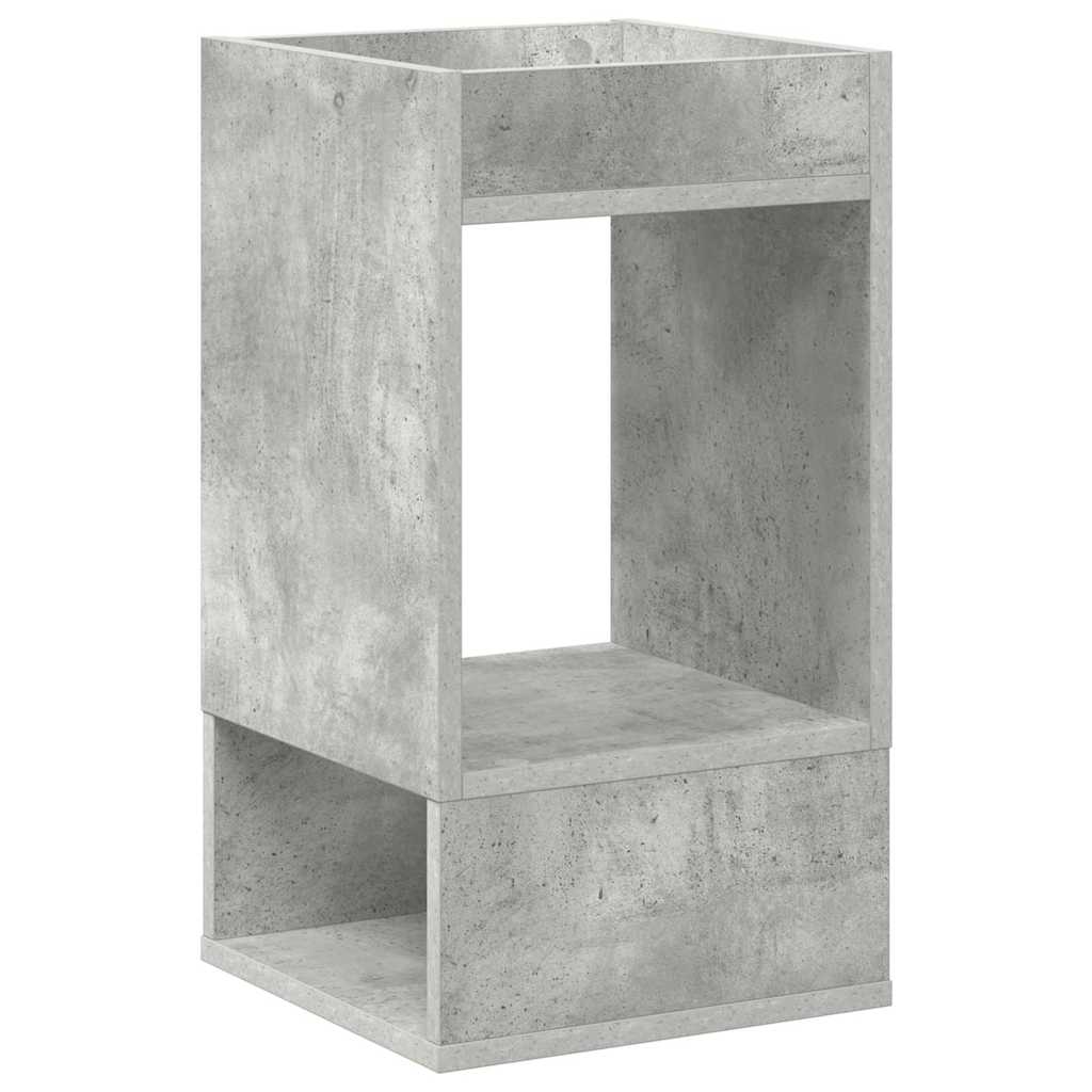 End Table 2 pcs Concrete Grey 30 x 30 x 56 cm Engineered Wood