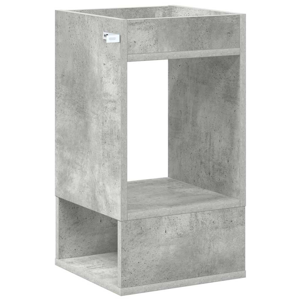 End Table 2 pcs Concrete Grey 30 x 30 x 56 cm Engineered Wood